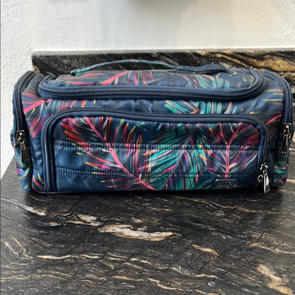 Tropical Print Lug Trolley Bag